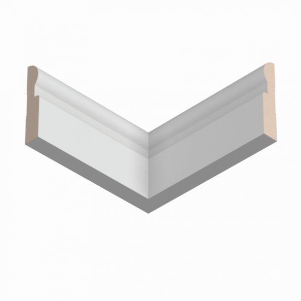 Плинтус под покраску Ultrawood Base 010 2440×127×25 Плинтус под покраску Ultrawood Base 010 2440×127×25