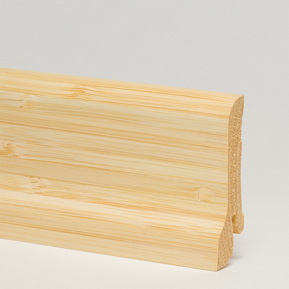 Плинтус деревянный Pedross бамбук светлый 2500×60×22 Плинтус деревянный Pedross бамбук светлый 2500×60×22