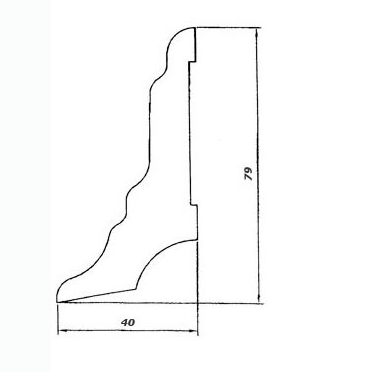 Плинтус деревянный Pedross дуб 2500×80×40