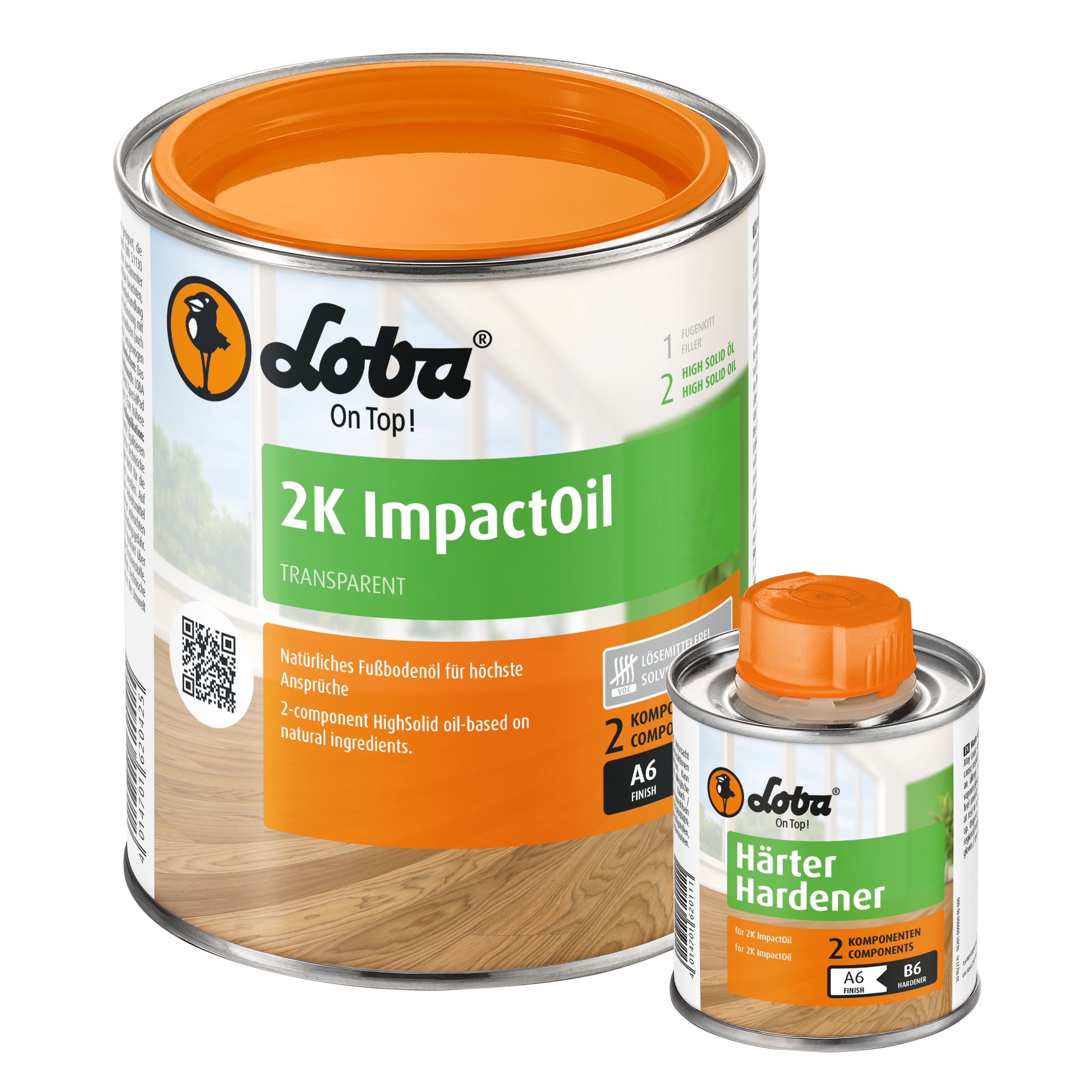 Двухкомпонентное масло Loba HS 2K ImpactOil прозрачное 0,75 л Двухкомпонентное масло Loba HS 2K ImpactOil прозрачное 0,75 л