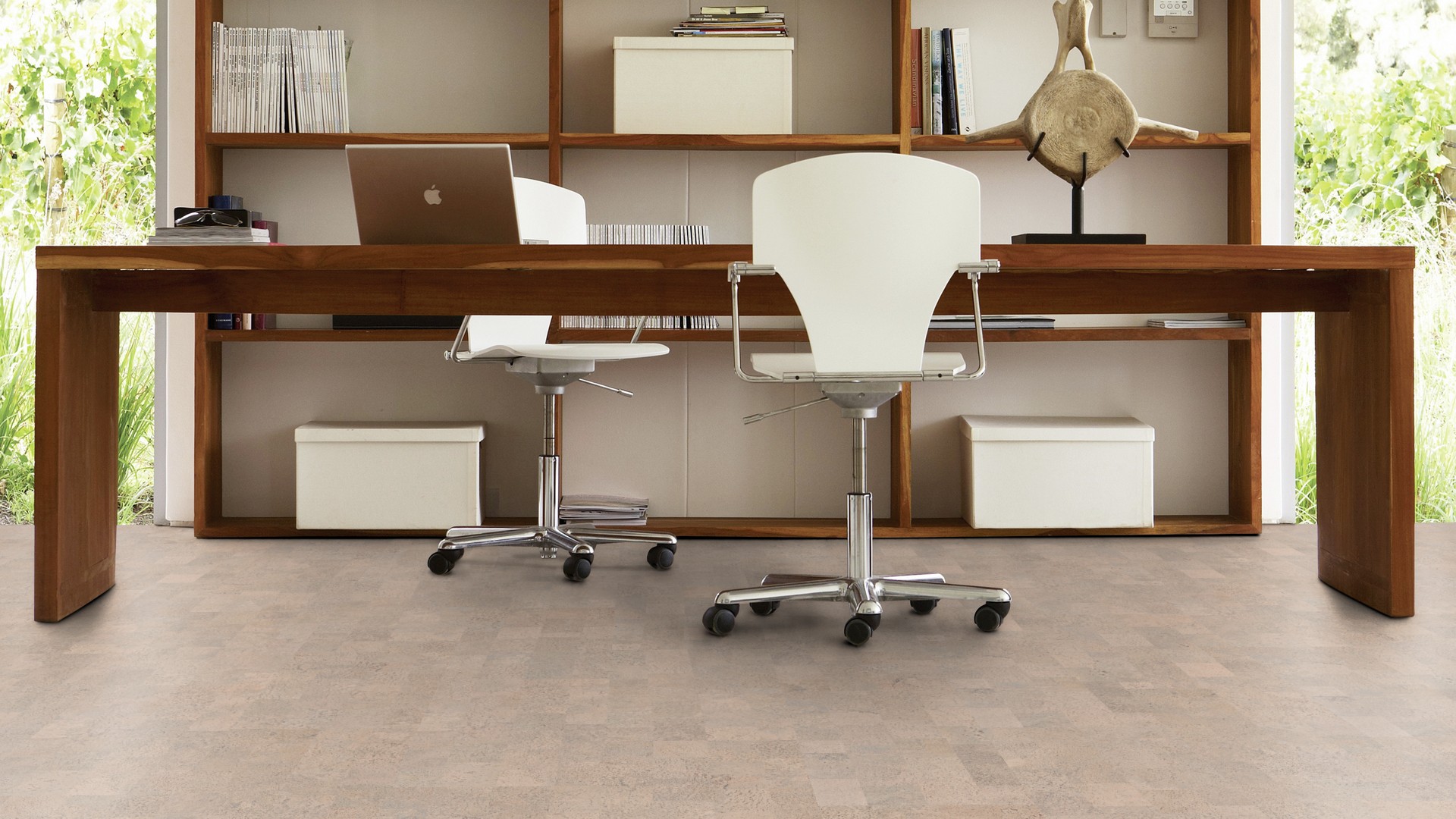 Пробковый пол замковый Wicanders Cork Essence Identity Timide I802002 905×295×10,5 фото в интерьере