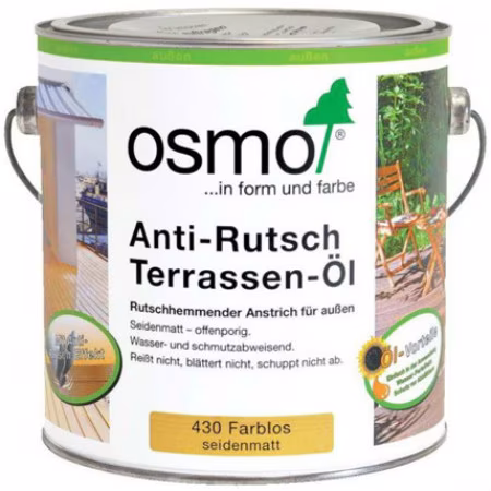 Антискользящее масло для террас Osmo Anti-Rutsch Terrassen 430 Бесцветное 0,75 л