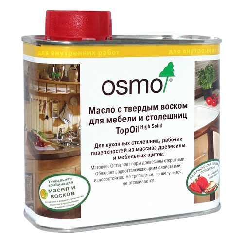 Масло для мебели и столешниц Osmo TopOil 3068 Натур 0,5 л Масло для мебели и столешниц Osmo TopOil 3068 Натур 0,5 л