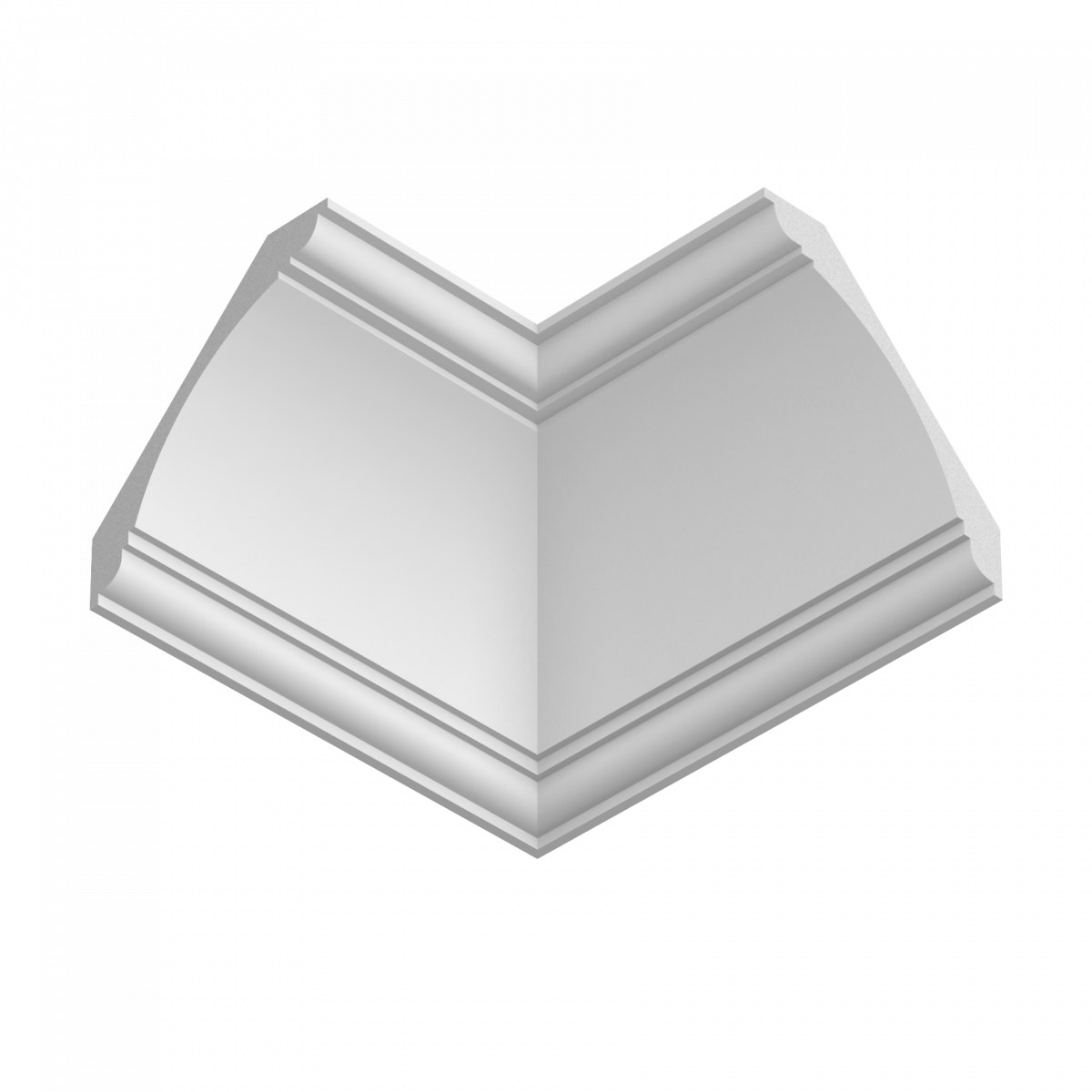 Потолочный плинтус ЛДФ под покраску Ultrawood CR 003 2440×140×140 Потолочный плинтус ЛДФ под покраску Ultrawood CR 003 2440×140×140