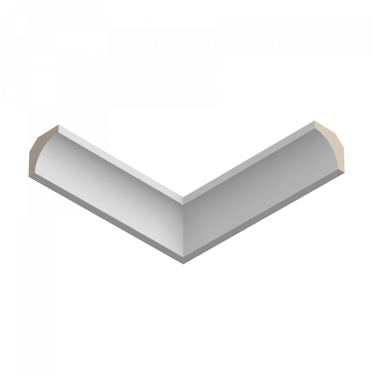 Потолочный плинтус под покраску Ultrawood CR 0012 W 2440×45×45 Потолочный плинтус под покраску Ultrawood CR 0012 W 2440×45×45