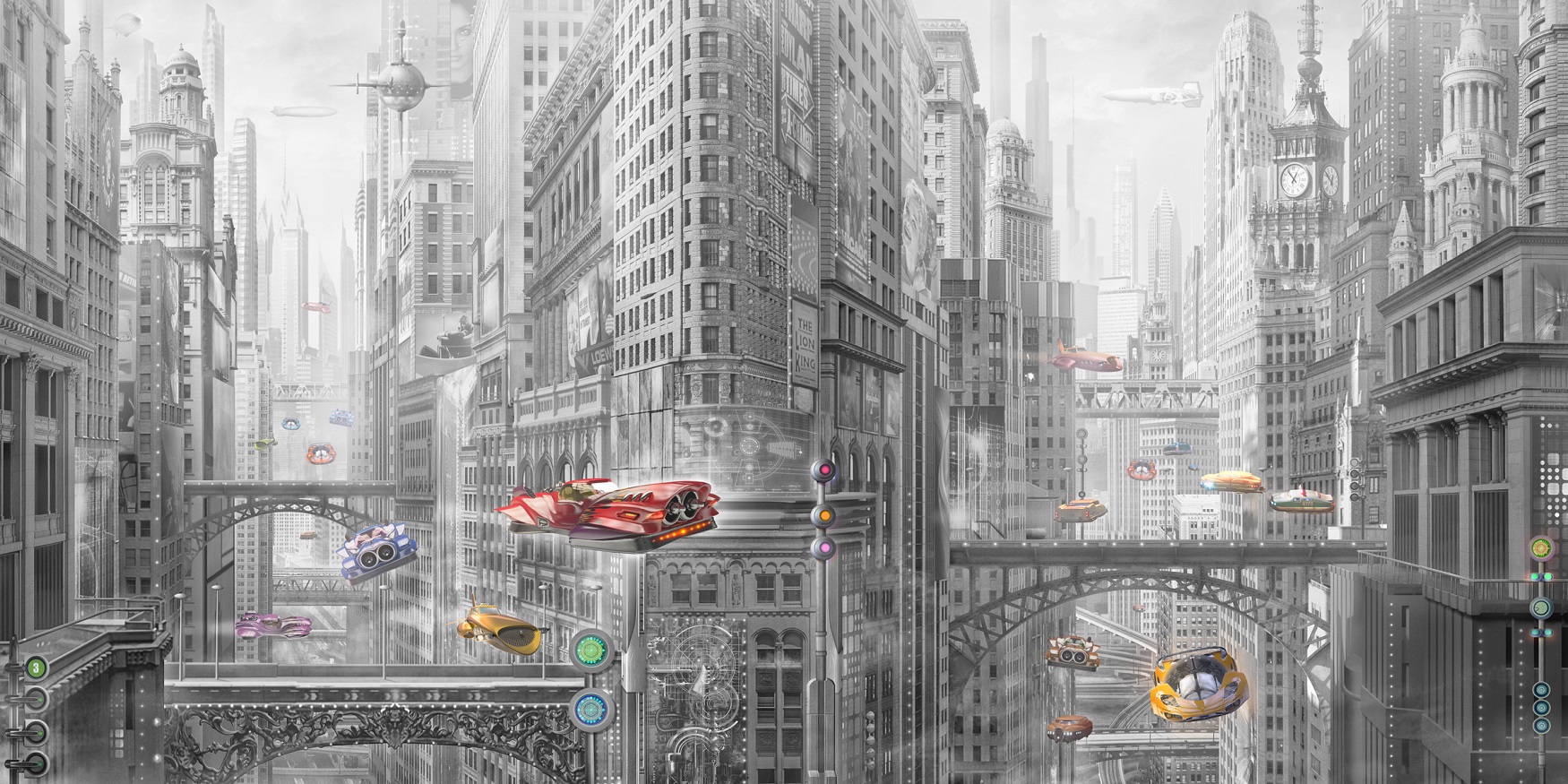 Панно Affresco Сказки AF678-COL2 2x4,02 м Панно Affresco Сказки AF678-COL2 2x4,02 м