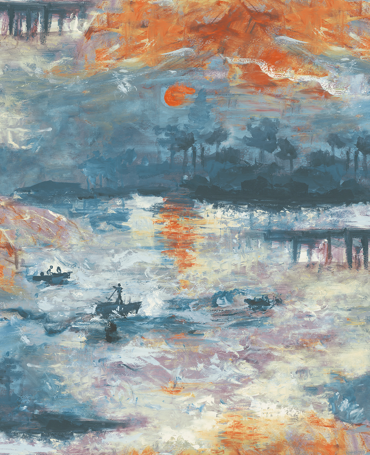 Обои KT Exclusive French Impressionist Away at Sea FI70002