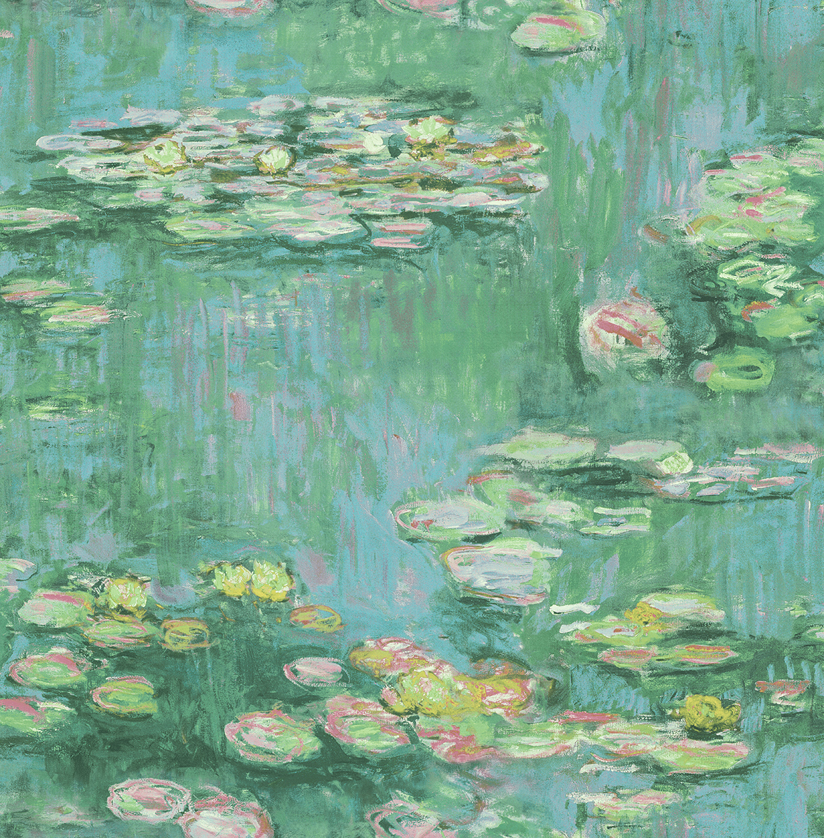 Обои KT Exclusive French Impressionist Water Lilies FI71504 Обои KT Exclusive French Impressionist Water Lilies FI71504