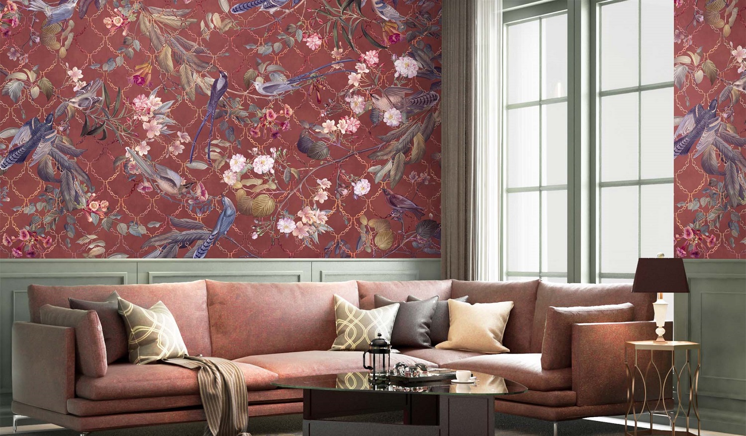 Панно Affresco Exclusive AB306-COL5 2x3,35 м фото в интерьере
