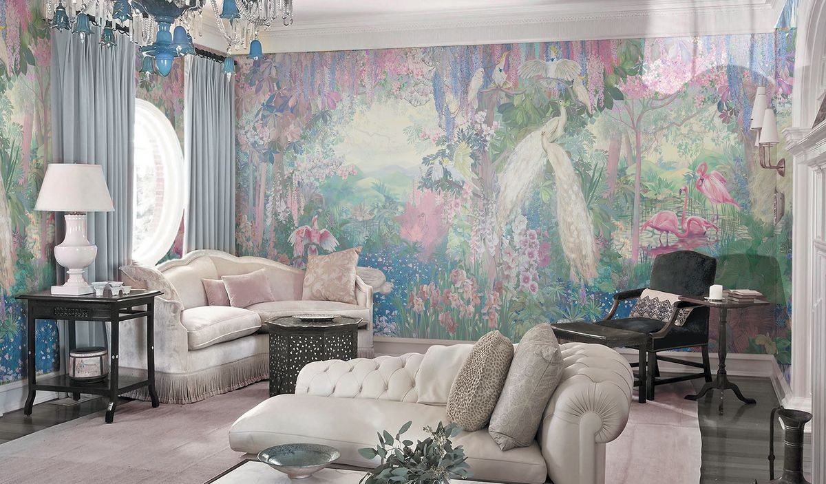 Панно Affresco Exclusive AB307-COL4 2x6,03 м фото в интерьере