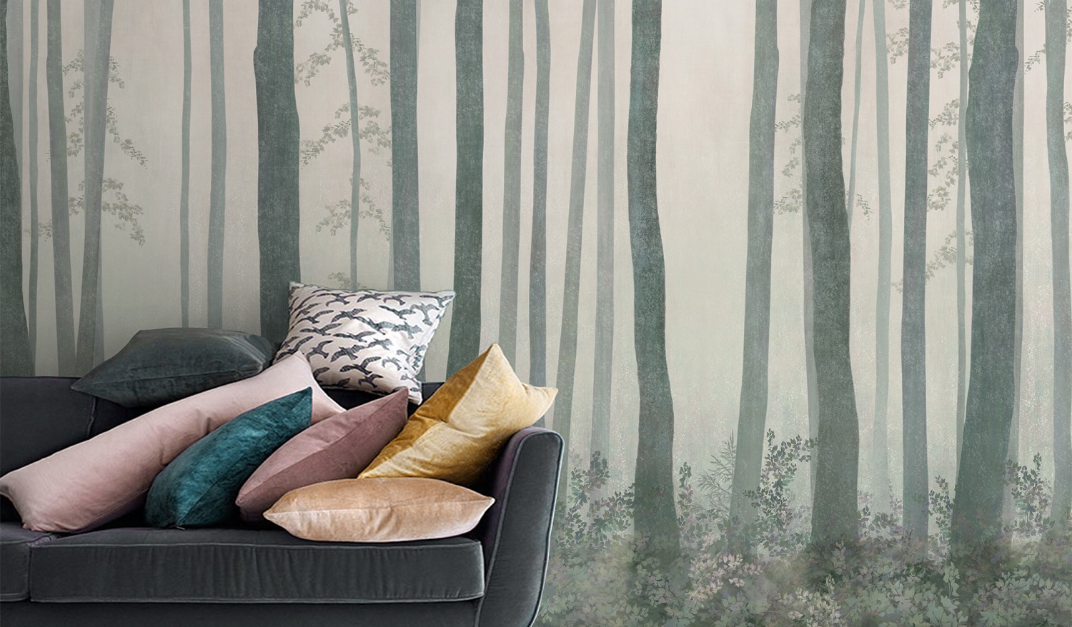 Панно Affresco Exclusive AB308-COL3 2x2,68 м фото в интерьере