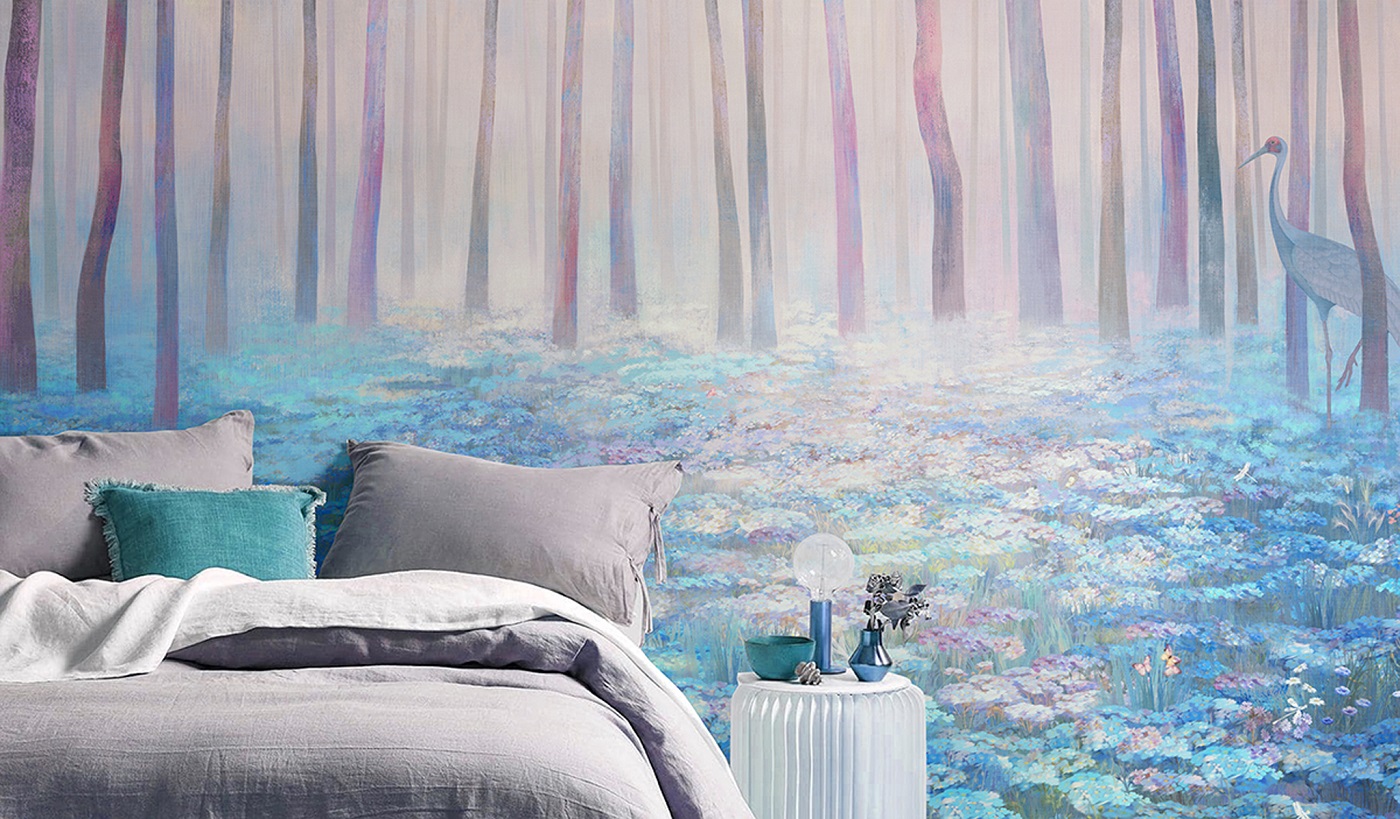 Панно Affresco Exclusive AB313-COL1 2x4,02 м фото в интерьере