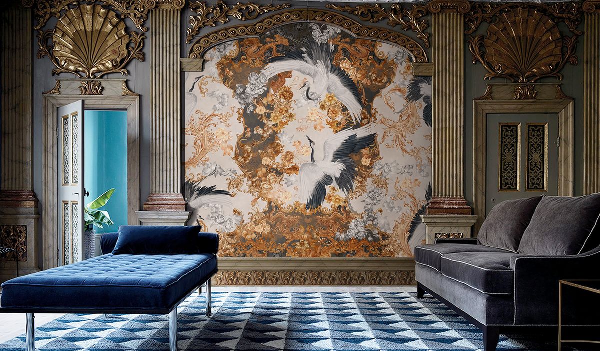 Панно Affresco Exclusive AB326-COL1 2x2,01 м фото в интерьере
