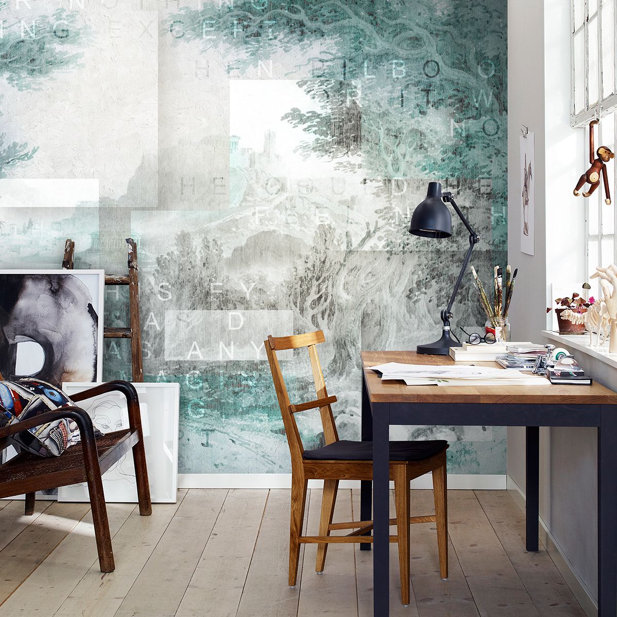 Панно Affresco Re-Space ID114-COL1 2x2,68 м фото в интерьере