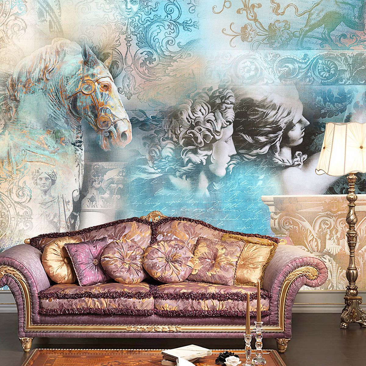 Панно Affresco Re-Space AB79-COL1 2x2,01 м фото в интерьере
