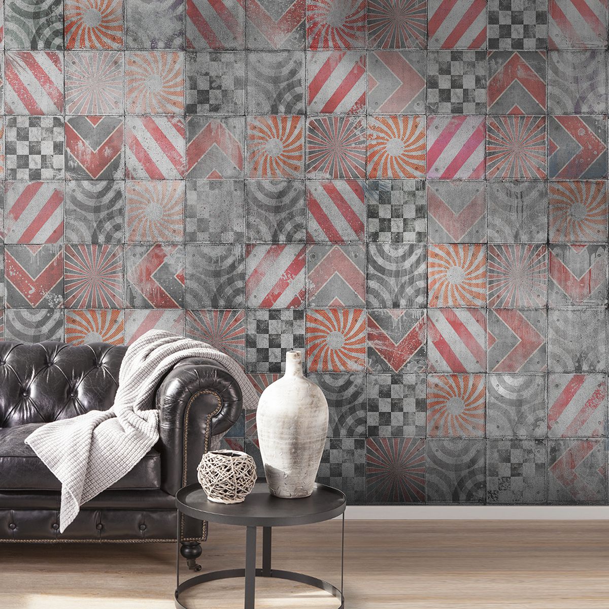 Панно Affresco Re-Space DP75-COL2 2x2,68 м фото в интерьере