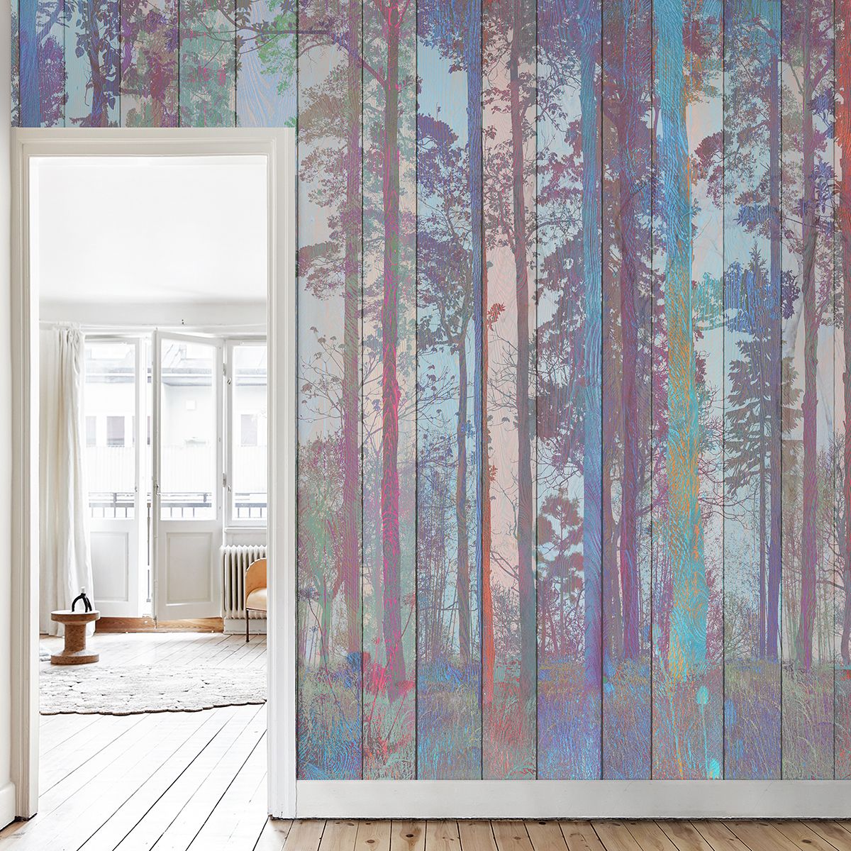 Панно Affresco Re-Space NR28-COL3 2x2,68 м фото в интерьере