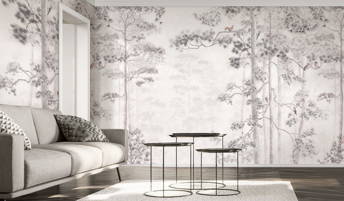Панно Affresco Atmosphere AF518-COL2 2x2,68 м фото в интерьере
