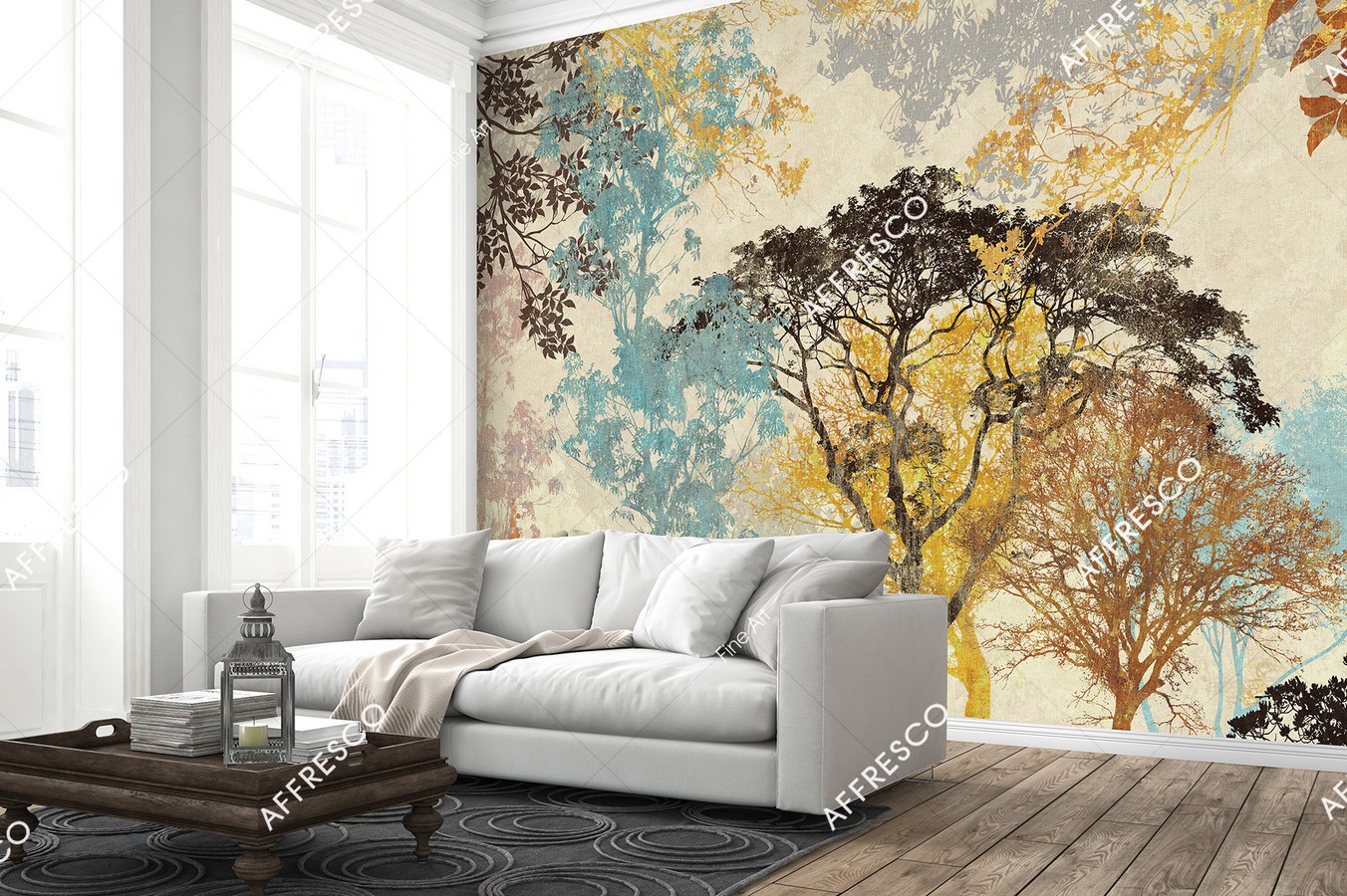 Панно Affresco Fine Art RE848-COL1 2x3,35 м фото в интерьере