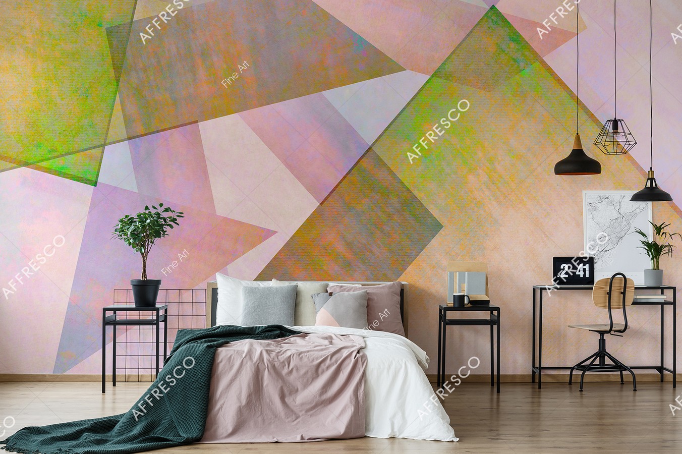 Панно Affresco Fine Art RE811-COL1 2x2,68 м фото в интерьере