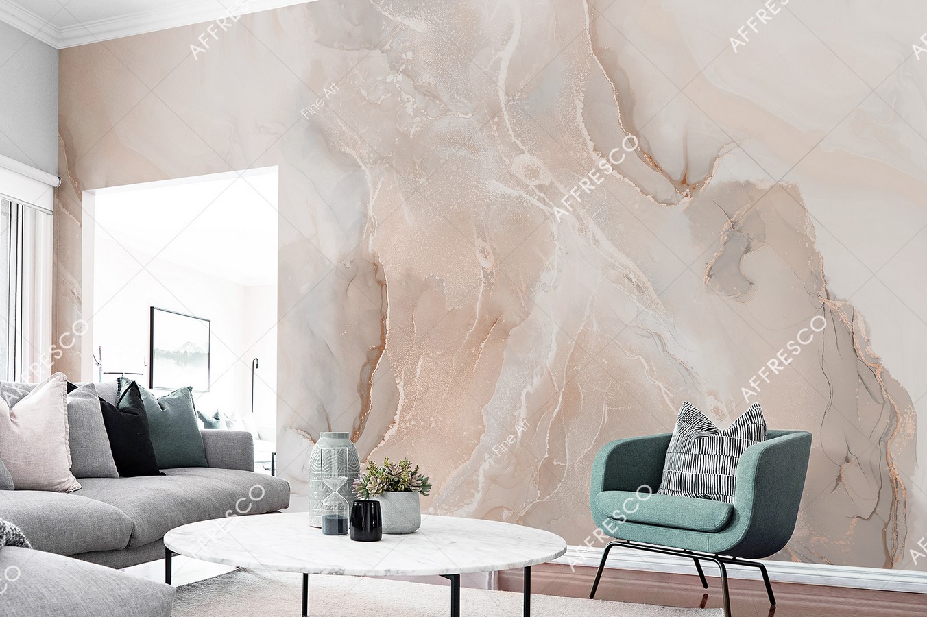 Панно Affresco Fine Art RE888-COL4 2x2,68 м фото в интерьере
