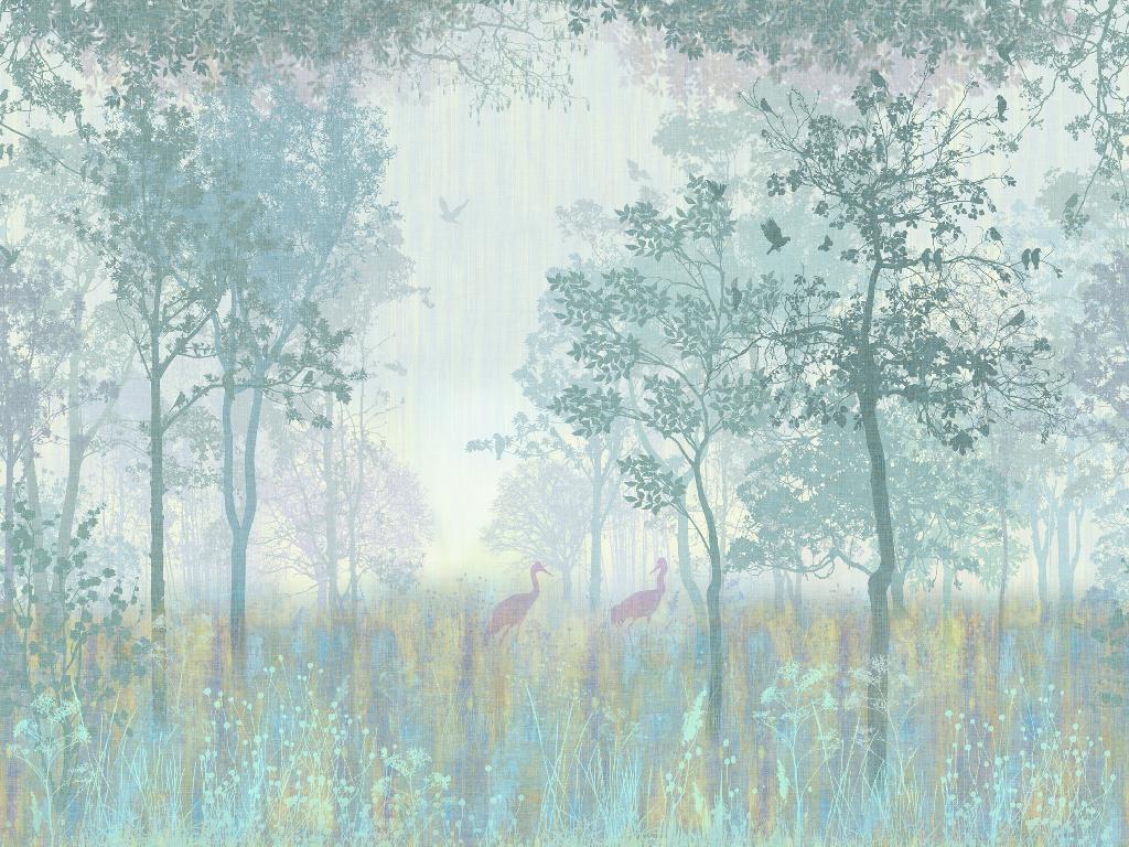 Панно Affresco Wallpaper Part 1 Serenity AB52-COL3 2x2,68 м