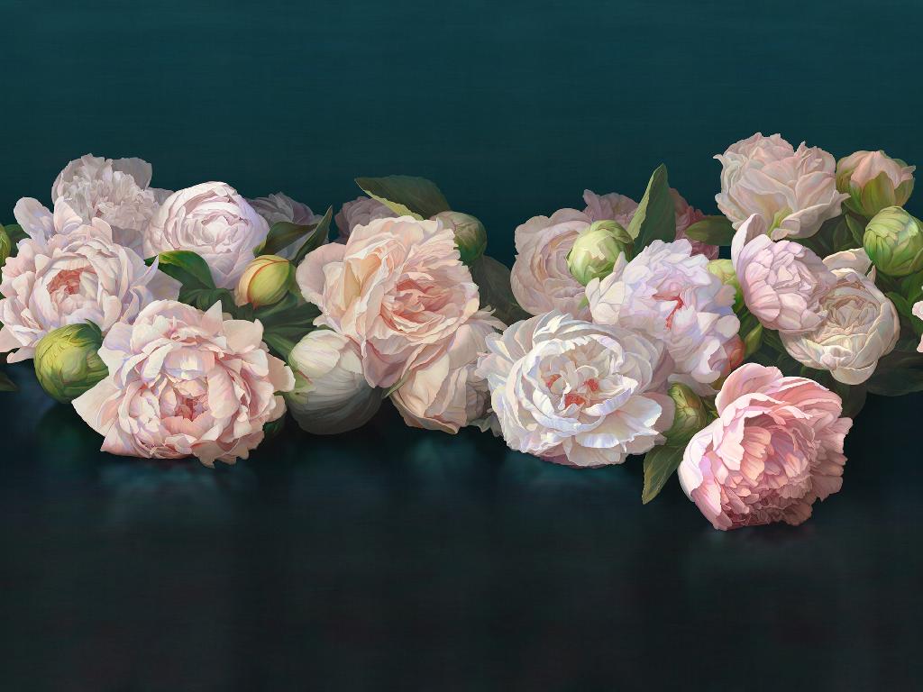 Панно Affresco Wallpaper Part 1 Peonies AB48-COL2 2x2,68 м Панно Affresco Wallpaper Part 1 Peonies AB48-COL2 2x2,68 м