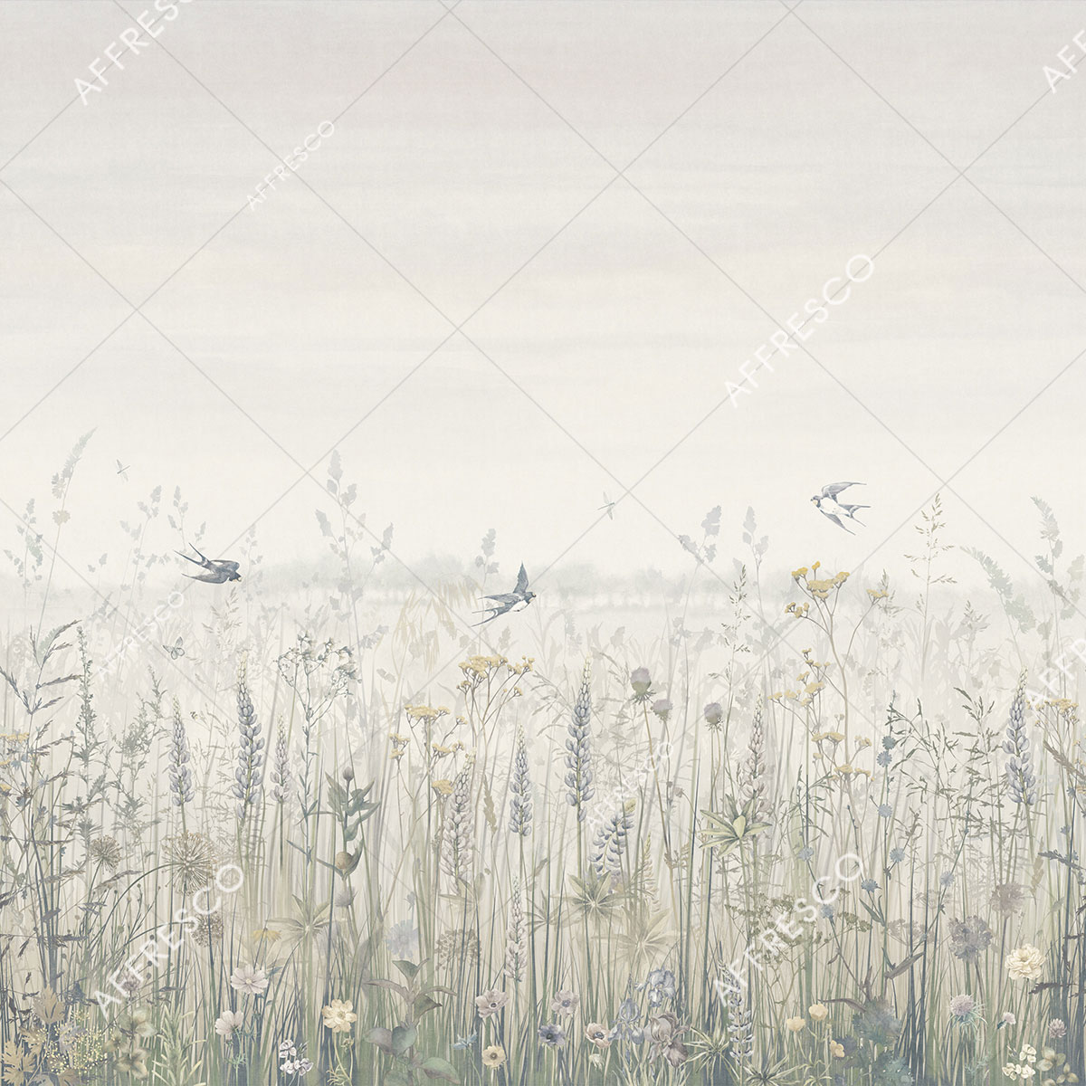 Панно Affresco Wallpaper Part 1 Flower Field JV41-COL4 2x2,01 м Панно Affresco Wallpaper Part 1 Flower Field JV41-COL4 2x2,01 м