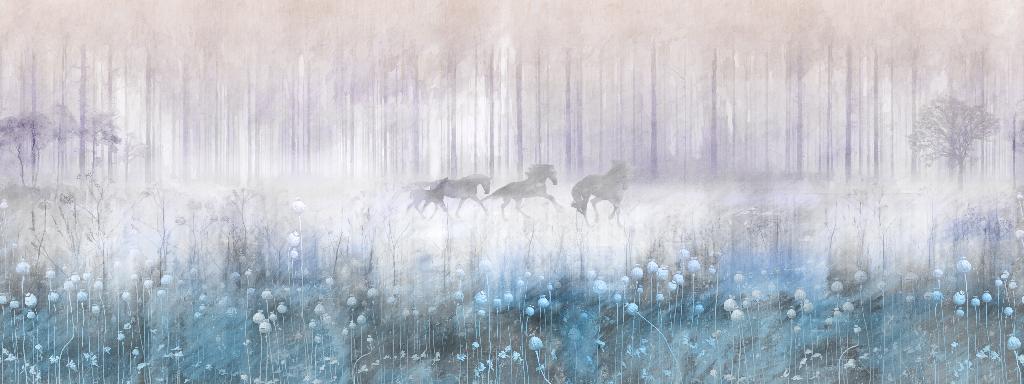 Панно Affresco Wallpaper Part 1 Mysterious Forest AB57-COL3 2x2,68 м