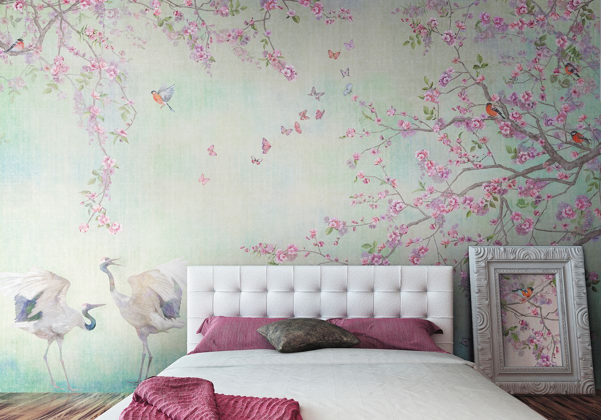 Панно Affresco Wallpaper Part 1 Serene morning AB51-COL3 2x2,68 м фото в интерьере
