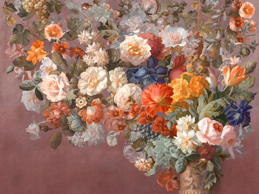 Панно Affresco Wallpaper Part 1 Still Life with Flowers AB60-COL1 2x2,68 м