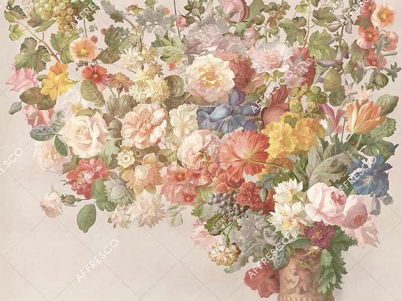 Панно Affresco Wallpaper Part 1 Still Life with Flowers AB60-COL6 2x2,68 м