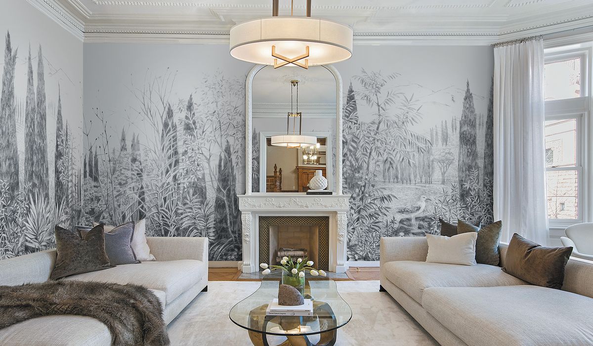 Панно Affresco Wallpaper Part 1 Cypress DG68-COL4 2x4,69 м фото в интерьере