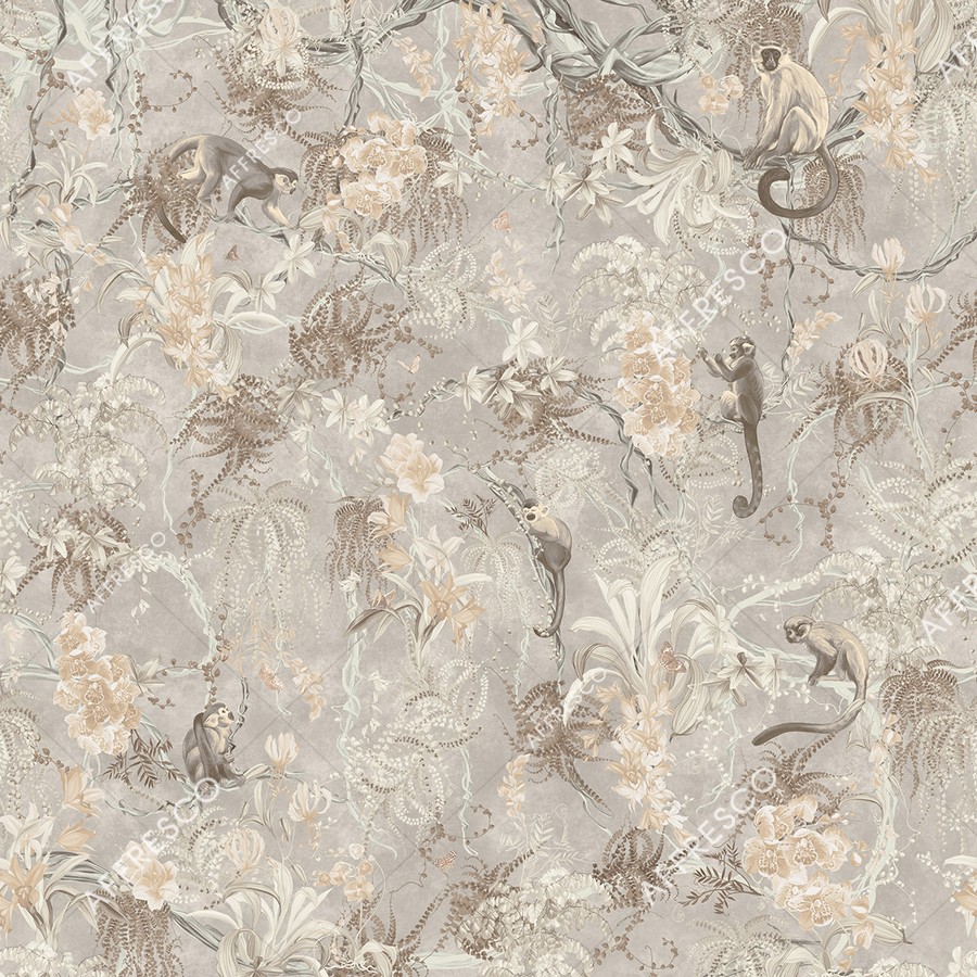 Панно Affresco Wallpaper Part 1 Monkeys AF959-COL3 2x2,01 м