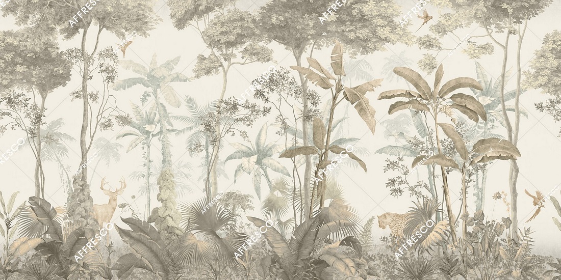 Панно Affresco Wallpaper Part 1 French Garden AF953-COL3 2x4,02 м Панно Affresco Wallpaper Part 1 French Garden AF953-COL3 2x4,02 м