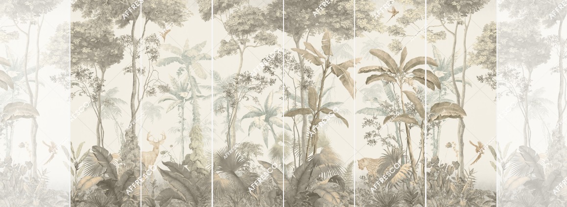 Панно Affresco Wallpaper Part 1 French Garden AF953-COL3 2x4,02 м Панно Affresco Wallpaper Part 1 French Garden AF953-COL3 2x4,02 м