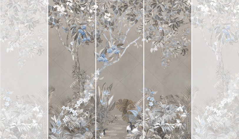 Панно Affresco Wallpaper Part 1 Summer Day AF957-COL2 2x2,01 м Панно Affresco Wallpaper Part 1 Summer Day AF957-COL2 2x2,01 м