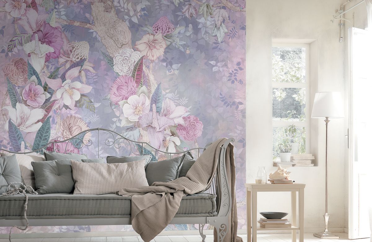 Панно Affresco Wallpaper Part 1 On the Tree Branches AB129-COL1 2x2,01 м фото в интерьере