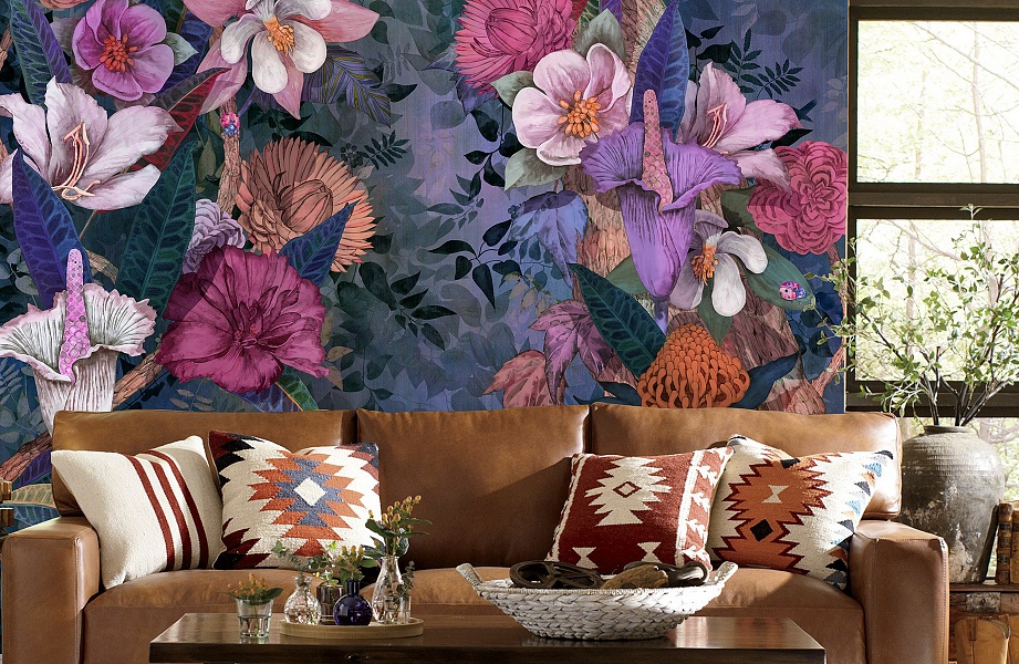 Панно Affresco Wallpaper Part 1 On the Tree Branches AB129-COL2 2x2,01 м фото в интерьере