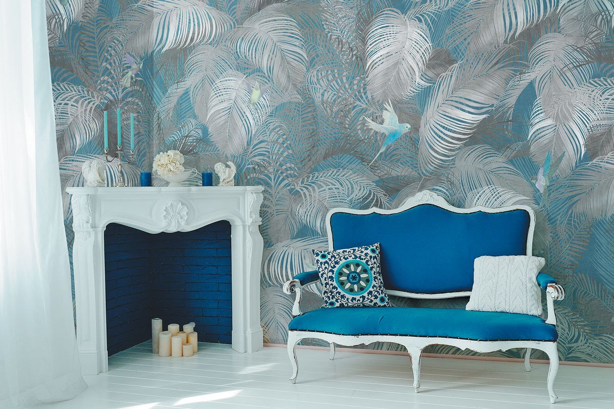 Панно Affresco Wallpaper Part 1 Birds Morning AB132-COL4 2x2,68 м фото в интерьере