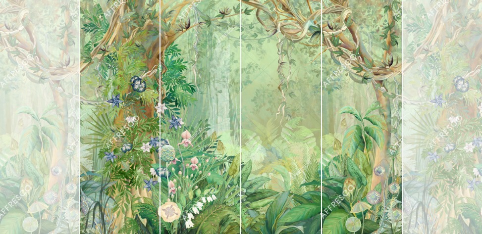 Панно Affresco Wallpaper Part 1 Unreal Forest AB140-COL5 2x2,68 м
