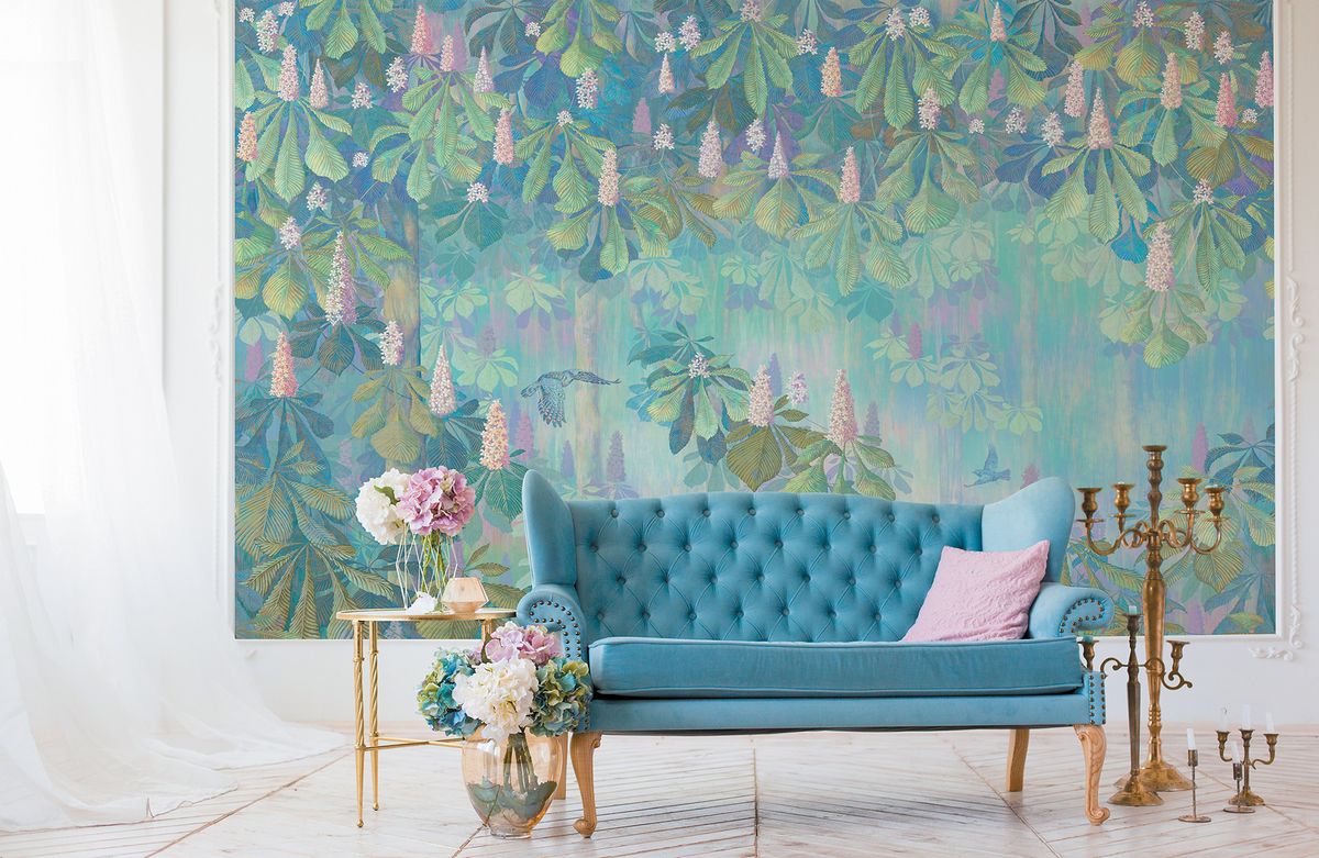 Панно Affresco Wallpaper Part 1 Chestnut AB117-COL1 2x2,68 м фото в интерьере