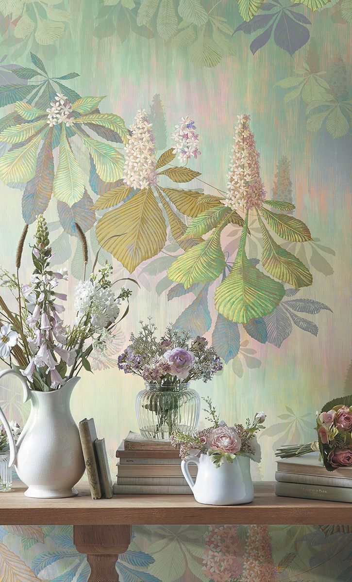 Панно Affresco Wallpaper Part 1 Chestnut AB117-COL3 2x2,68 м фото в интерьере