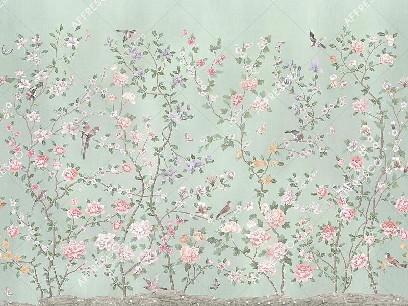 Панно Affresco Wallpaper Part 1 Chinese Garden AB137-COL5 2x2,68 м Панно Affresco Wallpaper Part 1 Chinese Garden AB137-COL5 2x2,68 м
