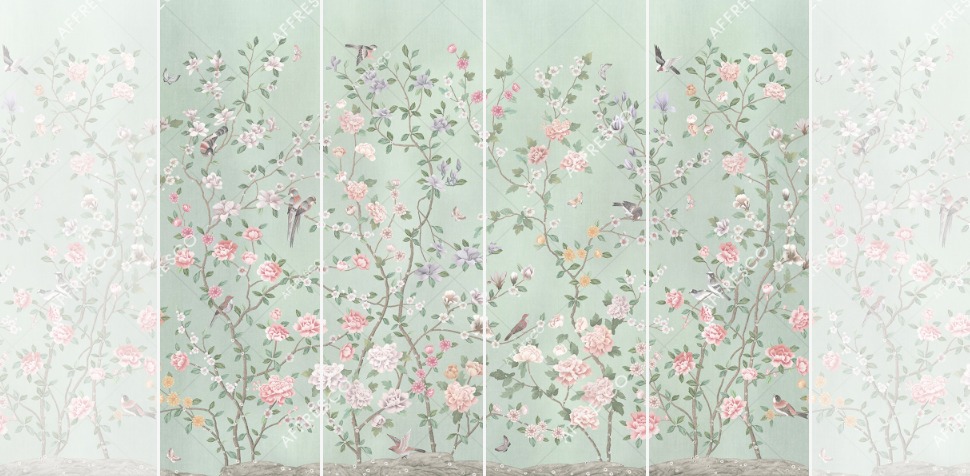 Панно Affresco Wallpaper Part 1 Chinese Garden AB137-COL5 2x2,68 м