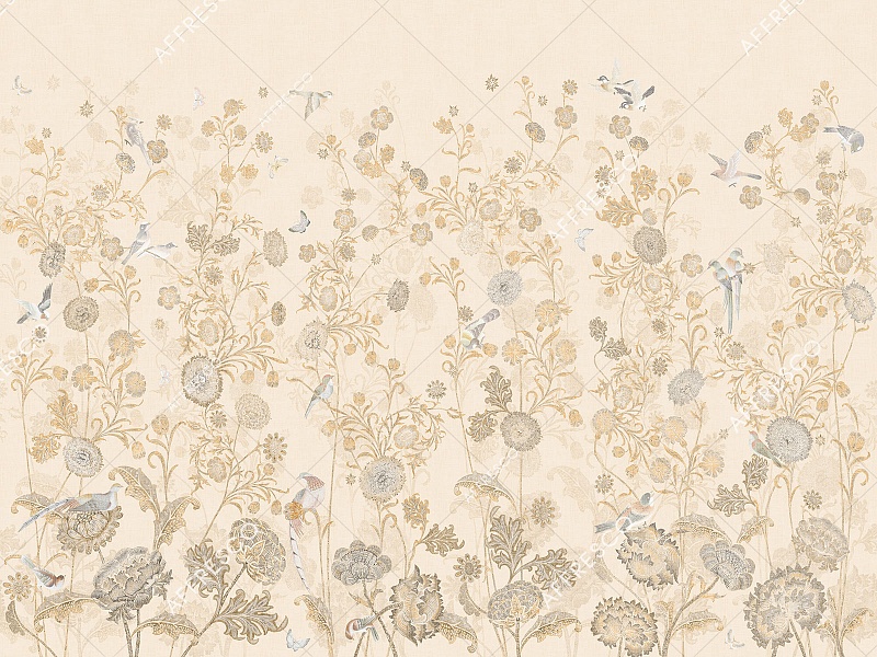 Панно Affresco Wallpaper Part 1 Bird Kingdom AB136-COL5 2x2,68 м