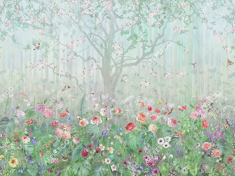 Панно Affresco Wallpaper Part 2 Blooming Woods WP42-COL5 2x2,68 м