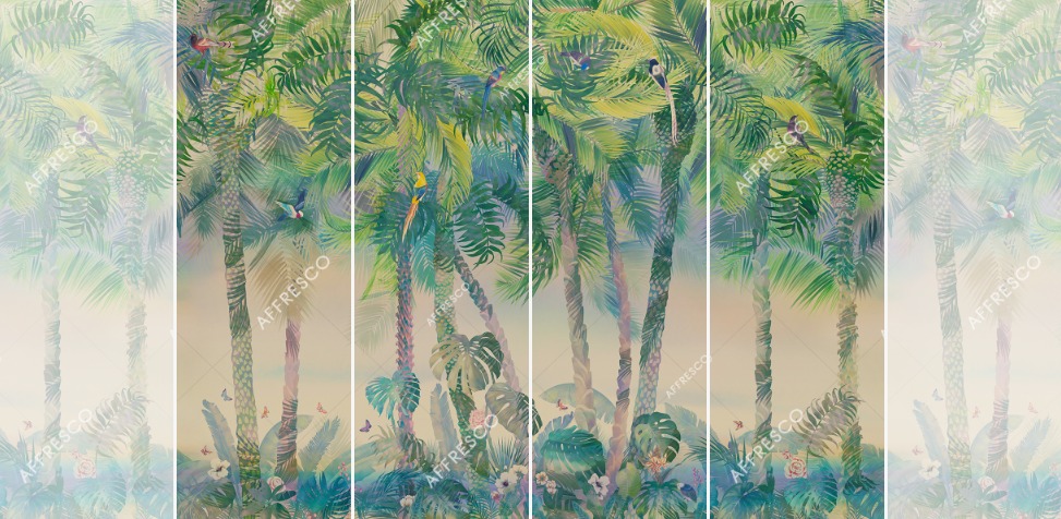 Панно Affresco Wallpaper Part 2 Tropical Vibe MT34-COL3 2x2,68 м