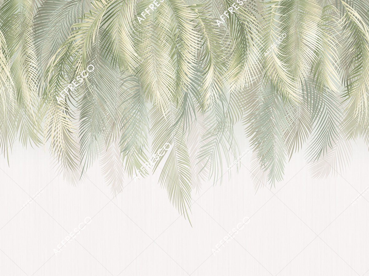 Панно Affresco Wallpaper Part 2 Palm Leaves AF952-COL4 2x2,68 м Панно Affresco Wallpaper Part 2 Palm Leaves AF952-COL4 2x2,68 м