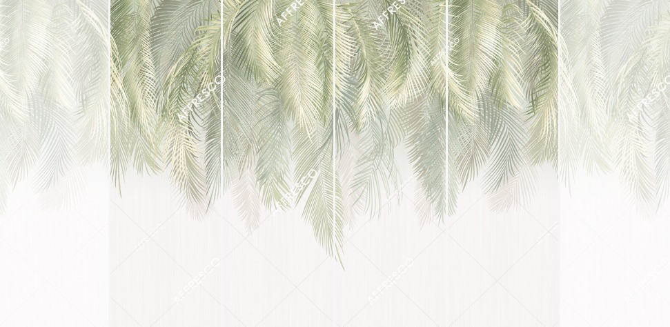 Панно Affresco Wallpaper Part 2 Palm Leaves AF952-COL4 2x2,68 м Панно Affresco Wallpaper Part 2 Palm Leaves AF952-COL4 2x2,68 м